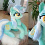 Lyra cuddle size plushie 90cm faux fur