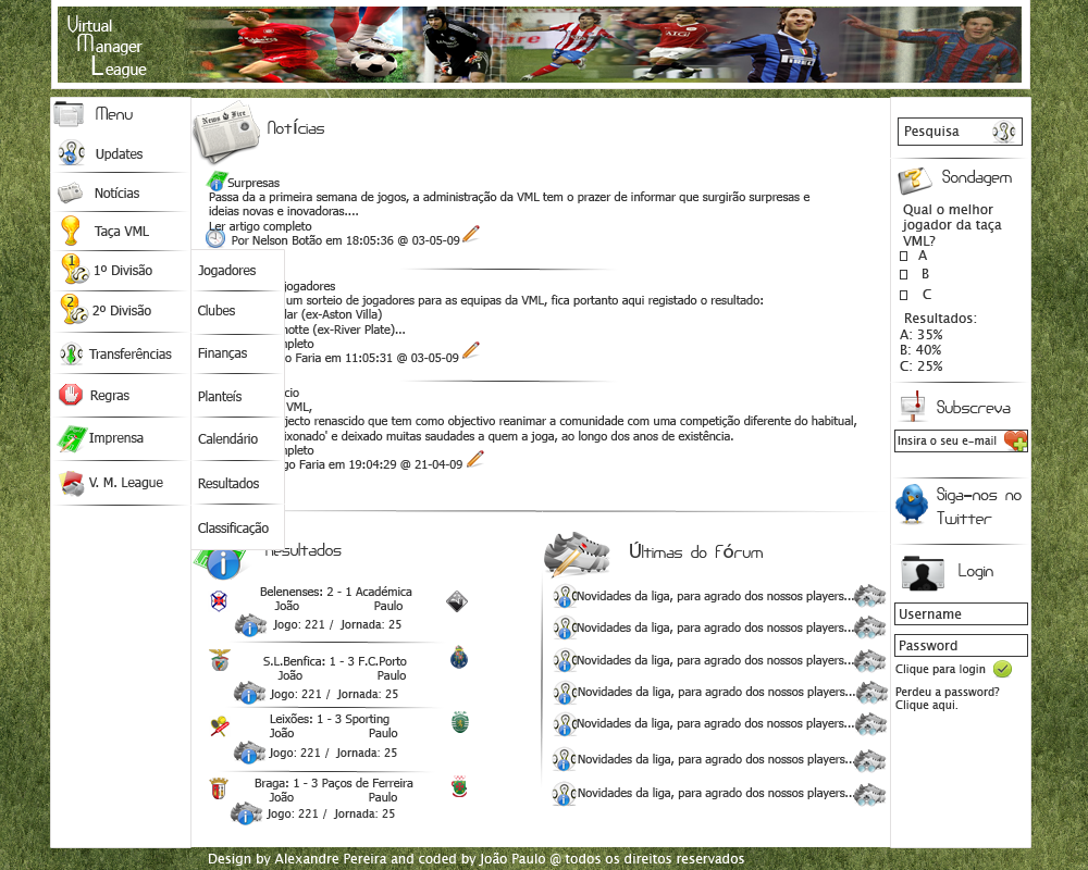 Football LAyout by alexandreperei on DeviantArt
