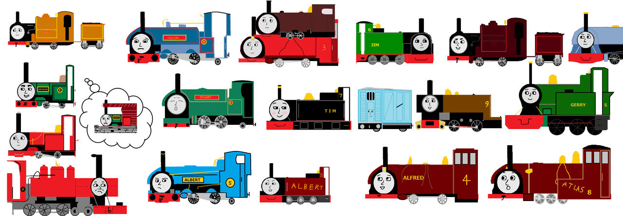 Msr Tim some Mid Sodor Railway Engines v2 by dooiney2000 on DeviantArt
