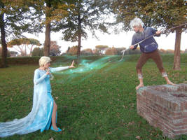 Elsa VS Jack Frost ~ Cosplay