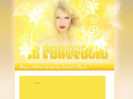 Taylor Swift Ikportfolio klayout