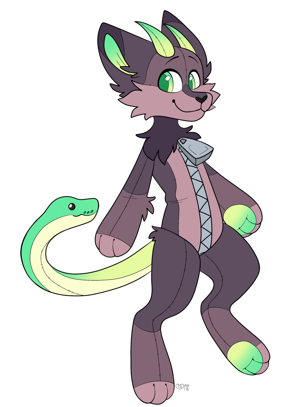 Chimera Scientist Plush Fursona by SpindleSpice on DeviantArt