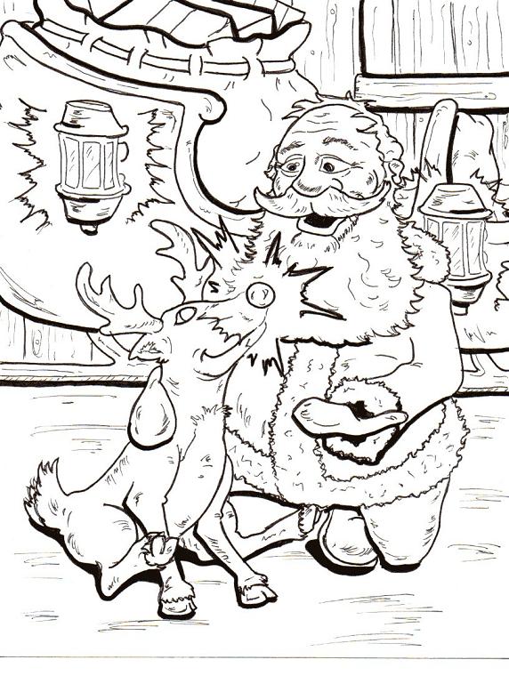 holiday coloring book page 11