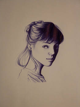 Ballpoint pen girl #3