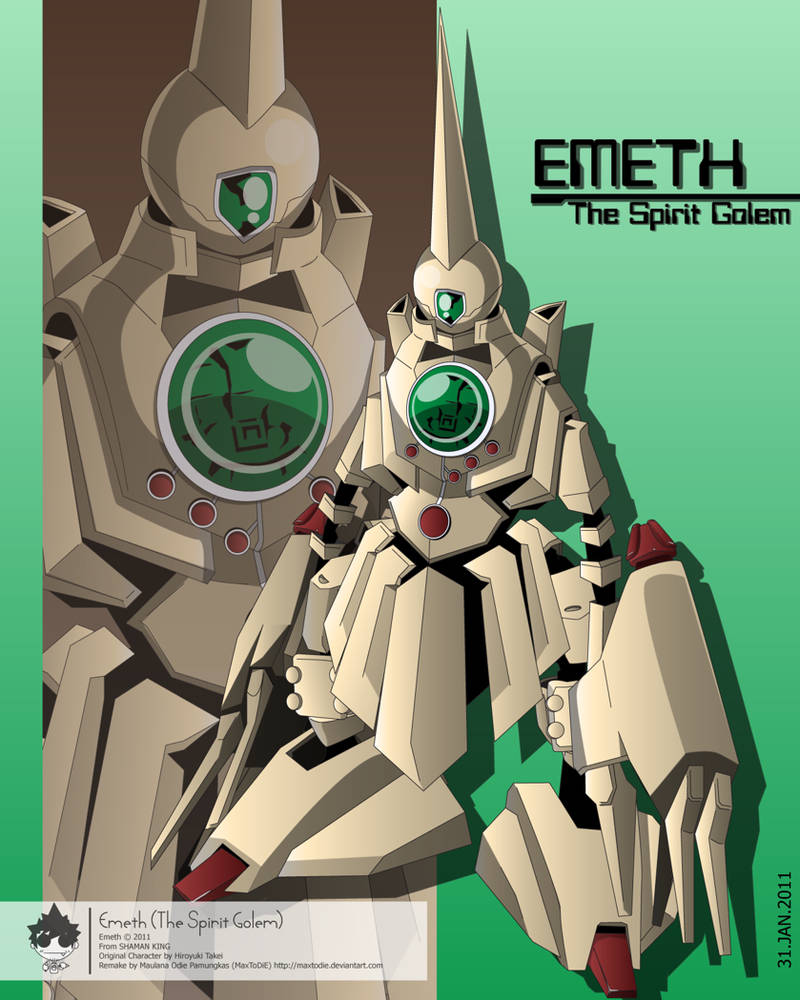 Emeth The Spirit Golem by maxtodie on DeviantArt