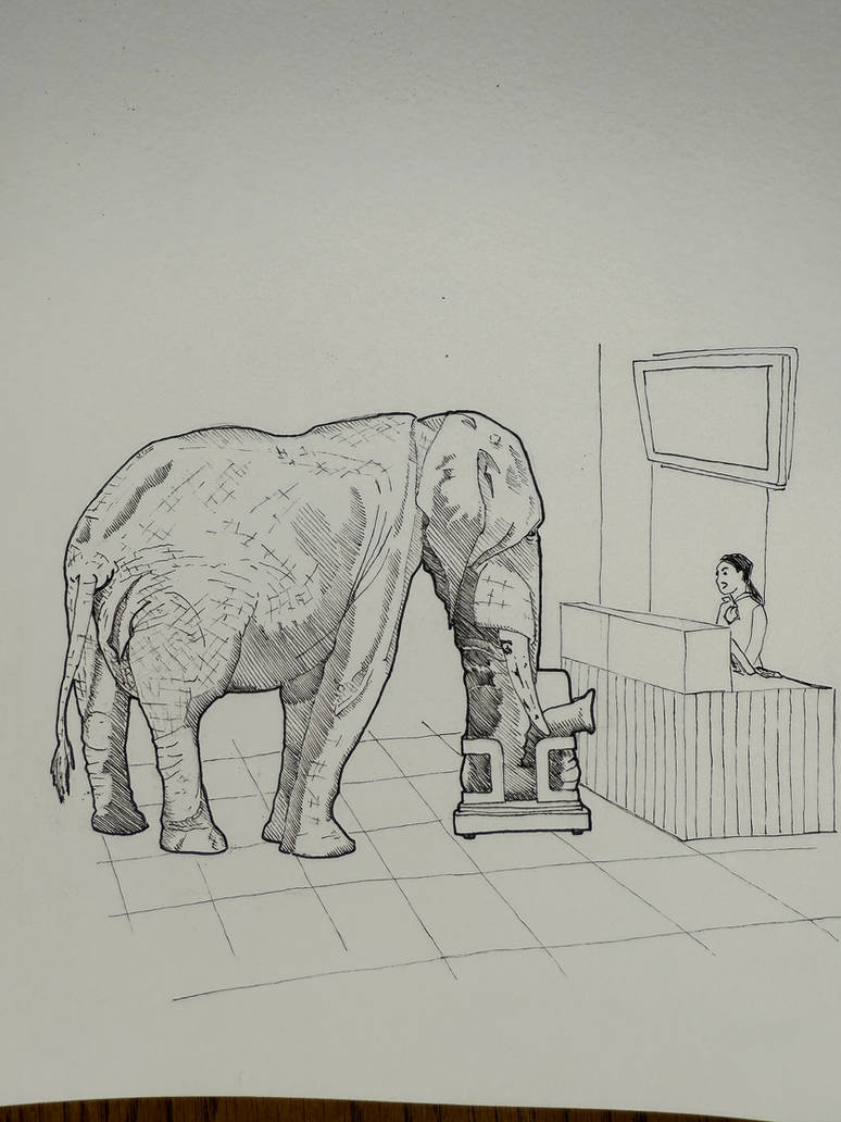 Trunk Inkober Inktober 2025. Day 14. Trunk. by wilderstillart on DeviantArt