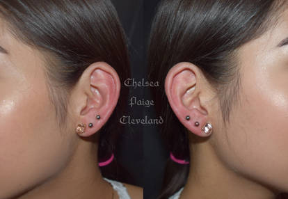 2nd and 3rd Earlobe Piercings - 8 11 19