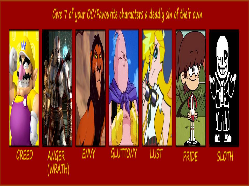 Seven Deadly Sins Meme By Theloonyartist96 On Deviantart Seven Deadly Sins Meme By Theloonyartist96 On Deviantart