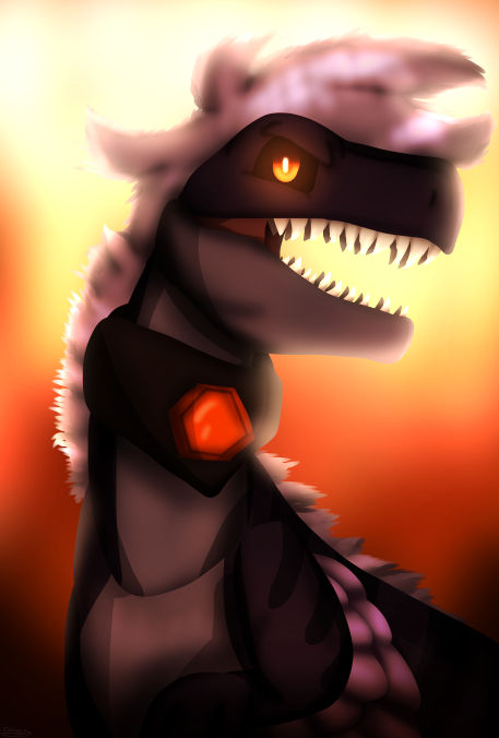 Magma Mystic Velociraptor by DinosDouisen on DeviantArt