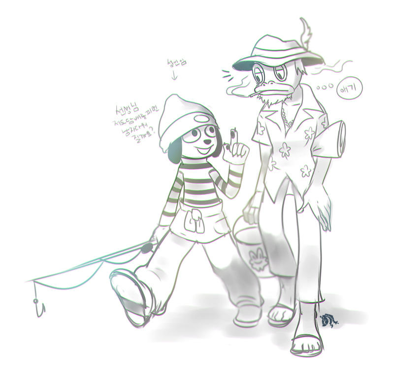 Parappa and Prince Fleaswallow by dierabbit on DeviantArt