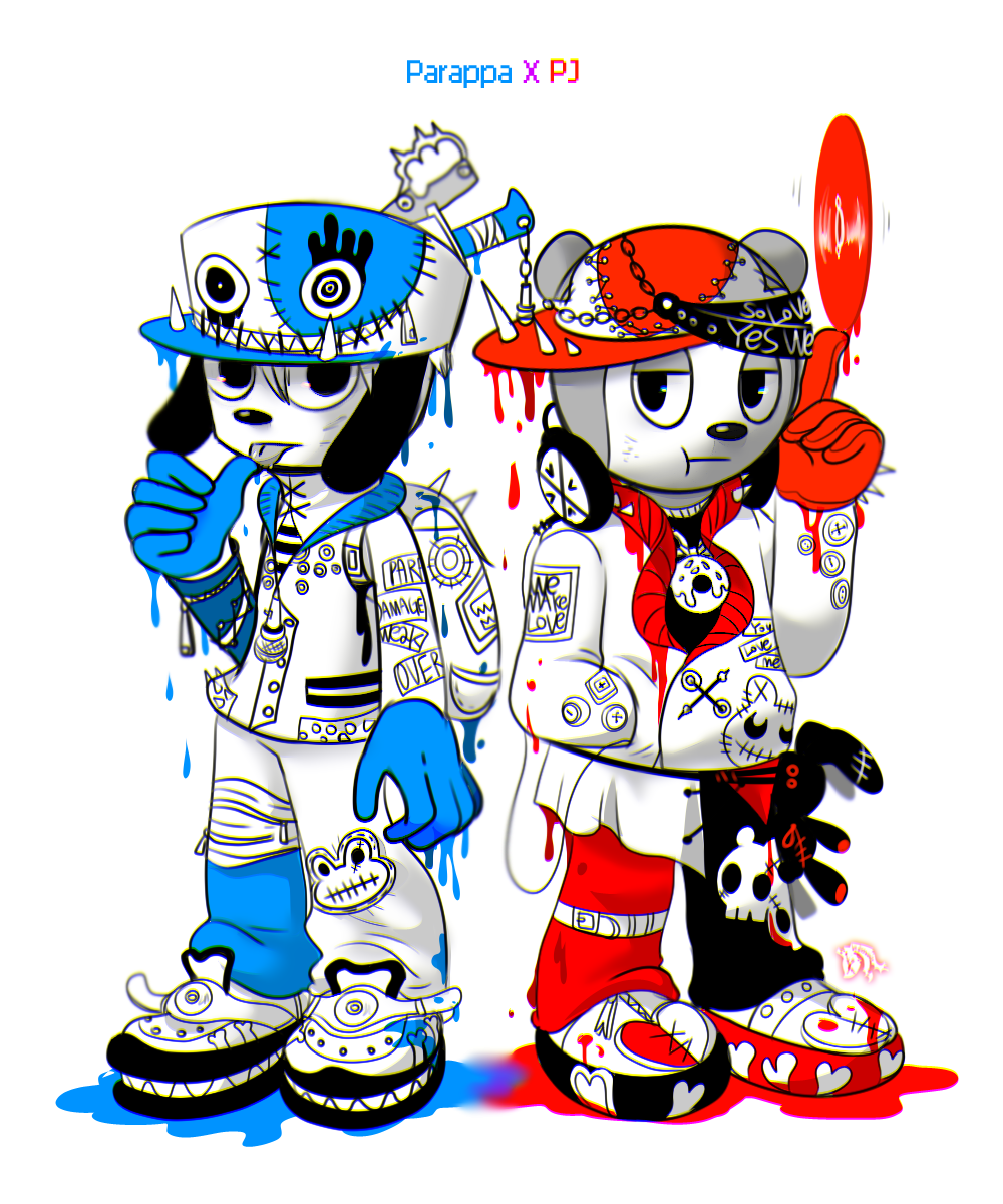 Parappa X Pj By Dierabbit On Deviantart