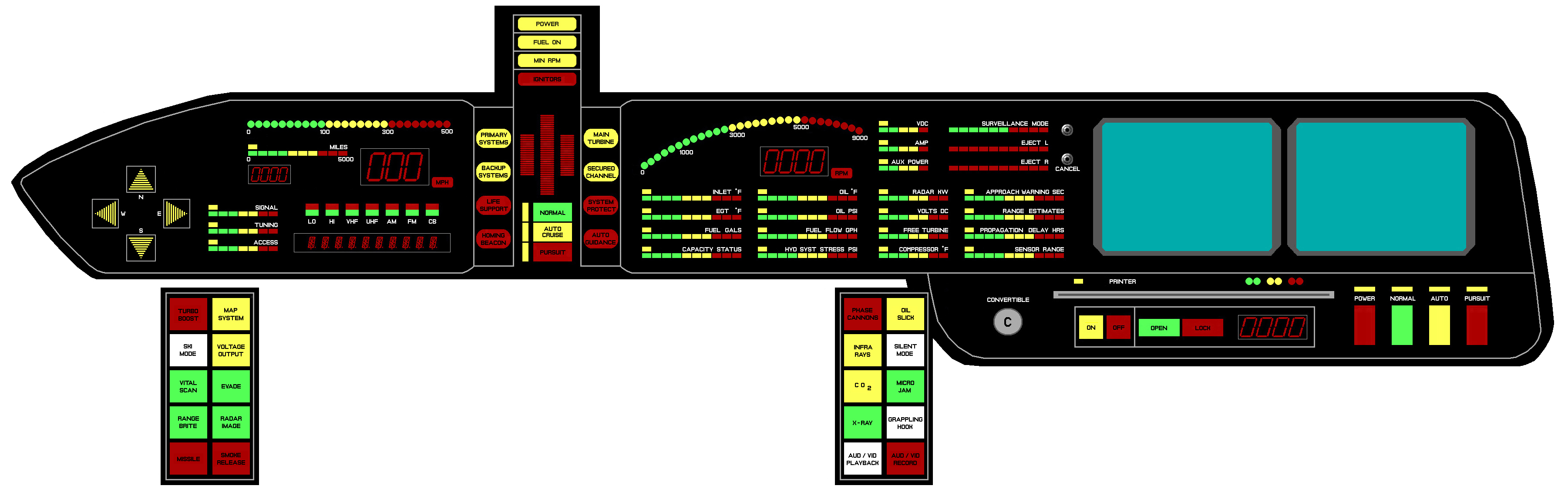 Knight Rider Kitt dash