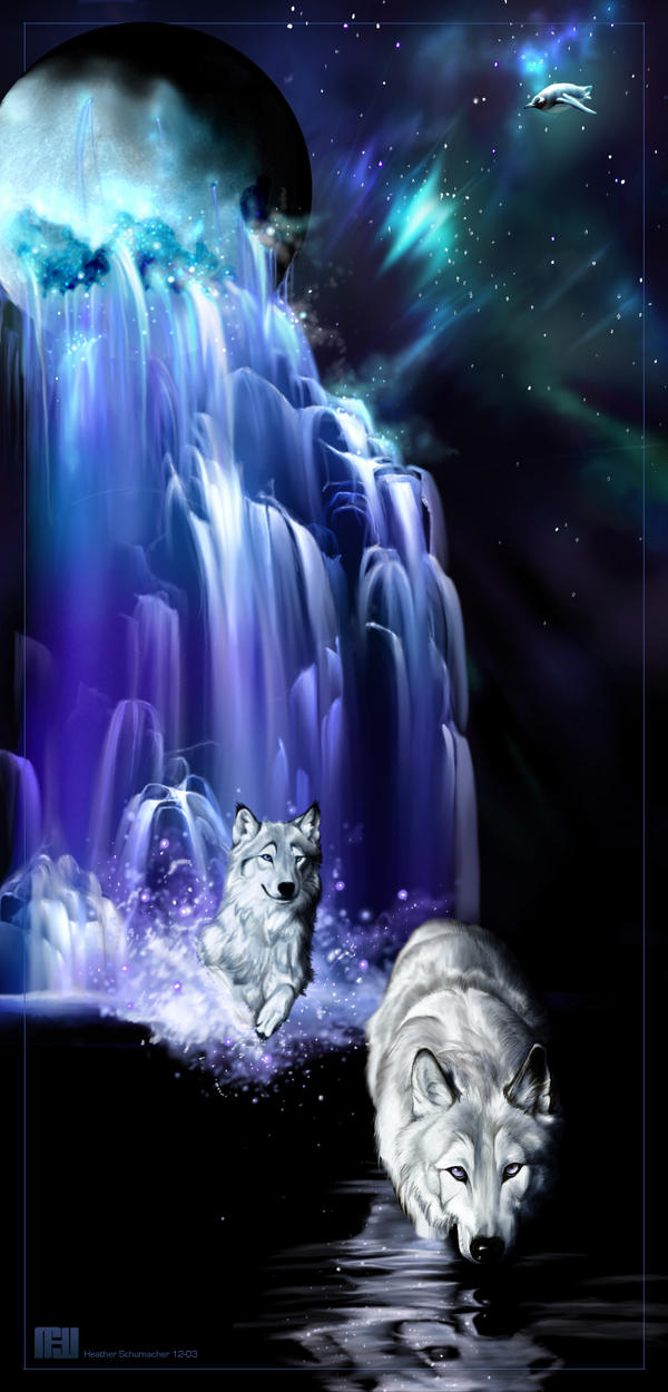 The Wolves in the Waterfall by Novawuff