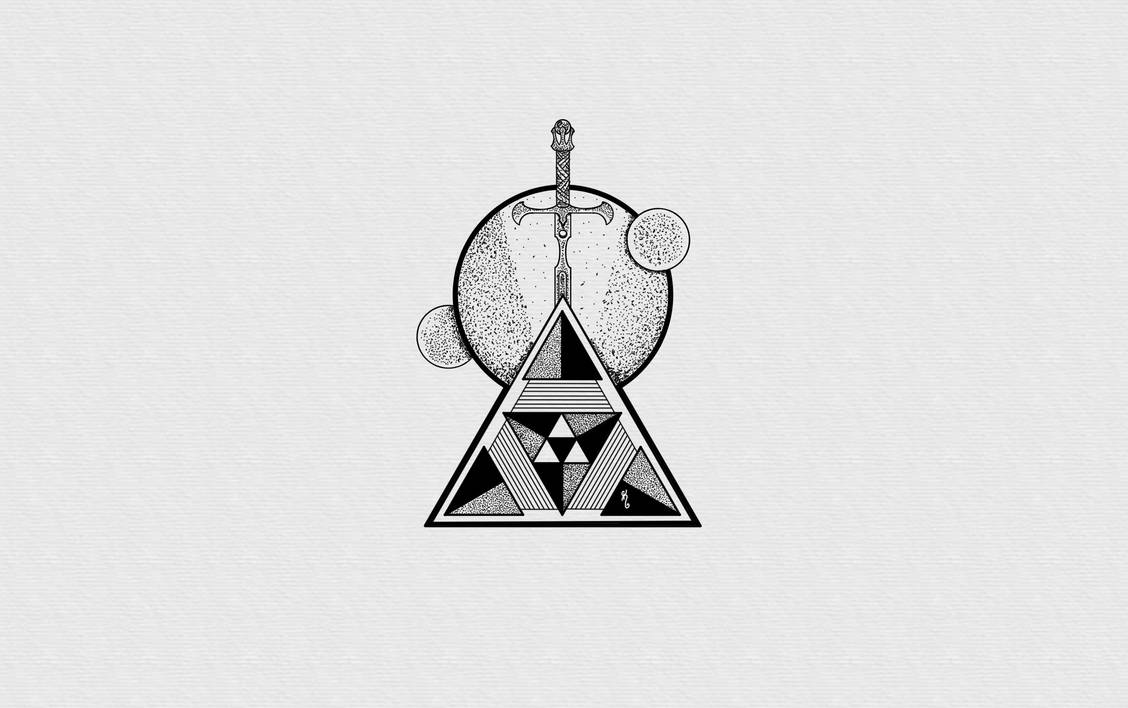 Triangle Sword and Moons by Drennindell on DeviantArt