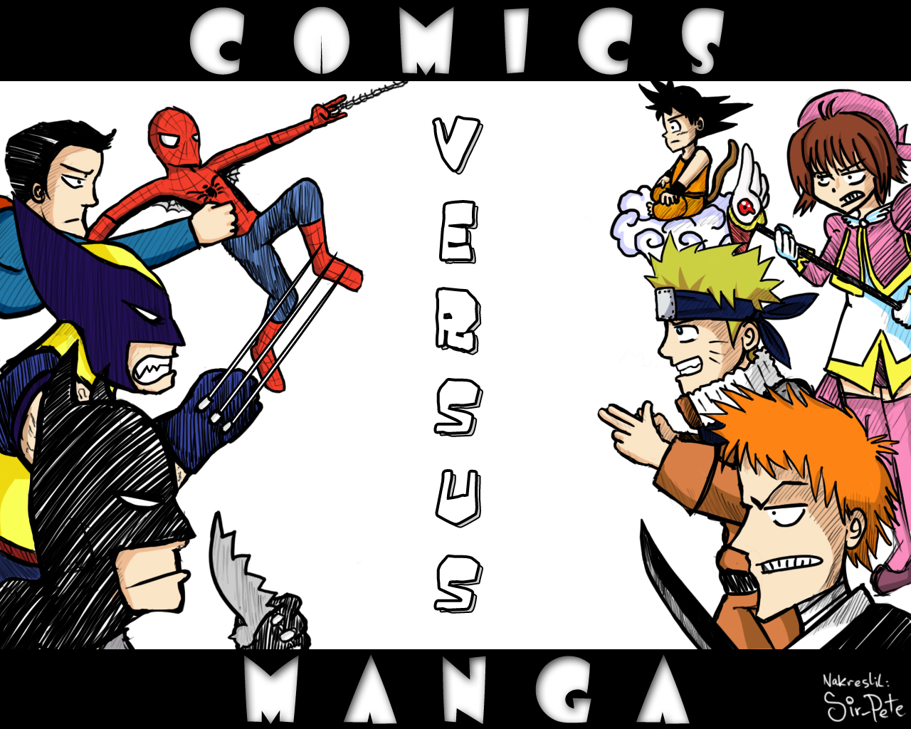 Comics versus Manga