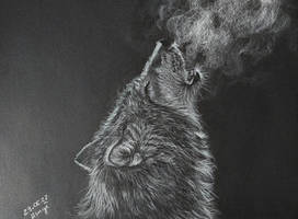 Animal breath: Wolf