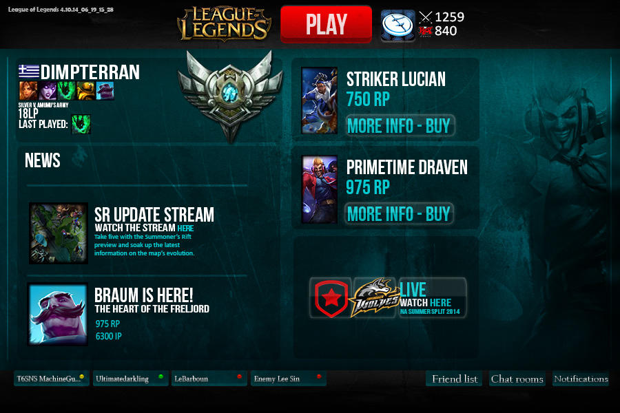 Lol client concept by Jimpapadim on DeviantArt