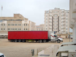 Red Truck in Salalah