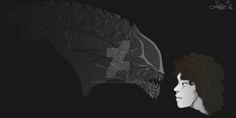 Aliens Ripley Vector Ripley V.S Alien by findersJAS on DeviantArt