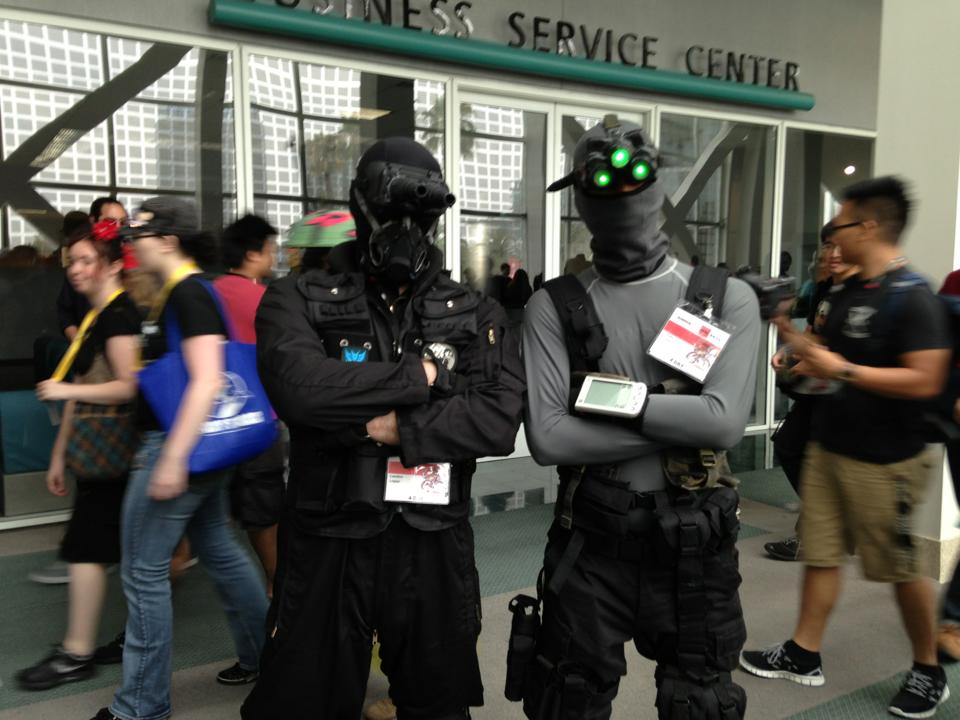 Sam Fisher and Vector from operation Raccoon city