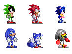 Sonic Glitch Characters