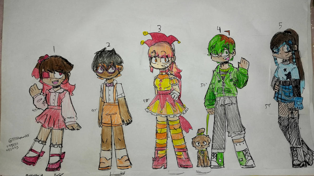 Humanized Numberblocks 1-5 by 55sstepmask15 on DeviantArt