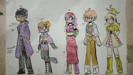 Humanized numberblocks 26-30