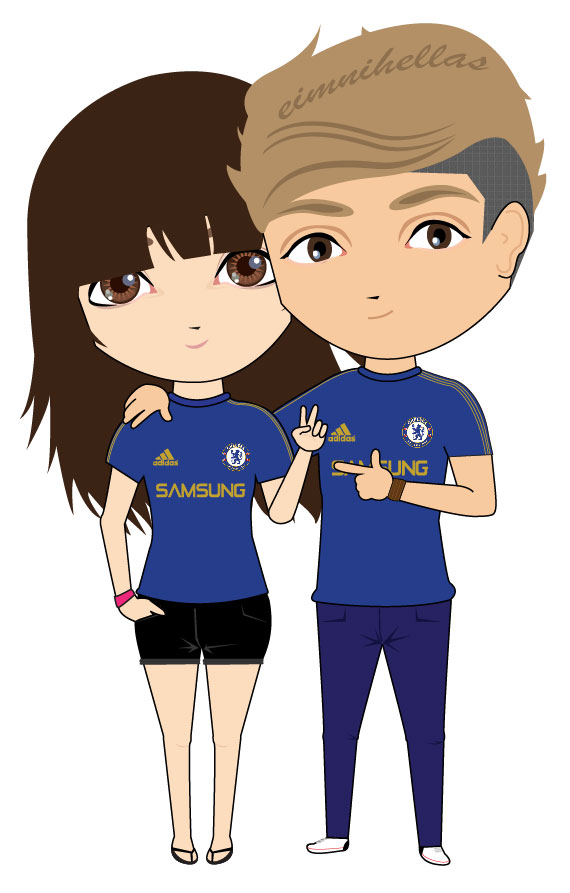 Chelsea Cartoon Writing Chelsea Cute Cartoon 2013 by mietony on DeviantArt