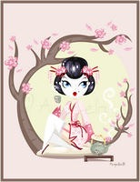 Geisha Pin up