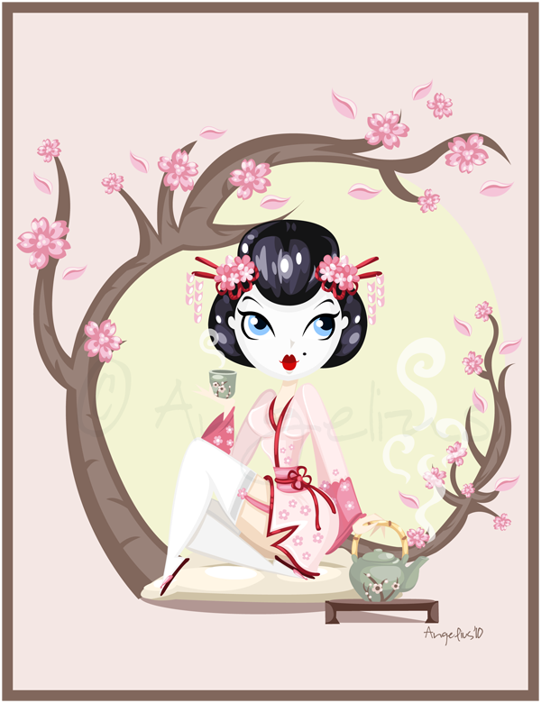 Geisha Pin up