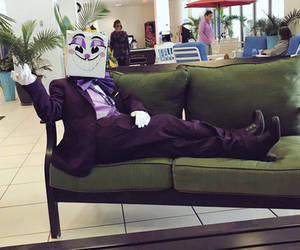 QMA Cosplays - I'll be doing my dnd character a bit later. King Dice:  @fox.ina.box 📸: @vampiriaphotography_cosplay . . . #kingdicecuphead # kingdice #kingdicecosplay #devilcosplay #devilcuphead #cupheadkingdice  #cuphead #cupheadcosplay #cupheaddevil