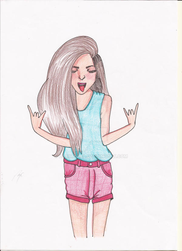 Deviantart Rocker Girl Rocker Girl by babimaciel on DeviantArt