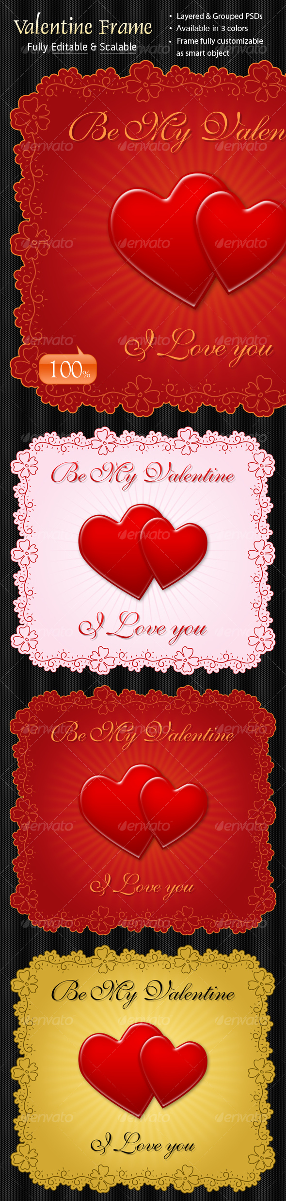 Decorative Valentine Frame