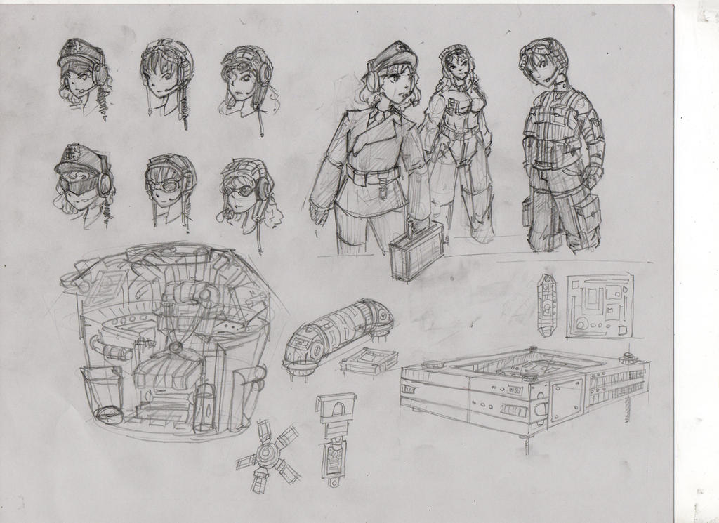 Tank Drivers and Tech Page by miraiart on DeviantArt