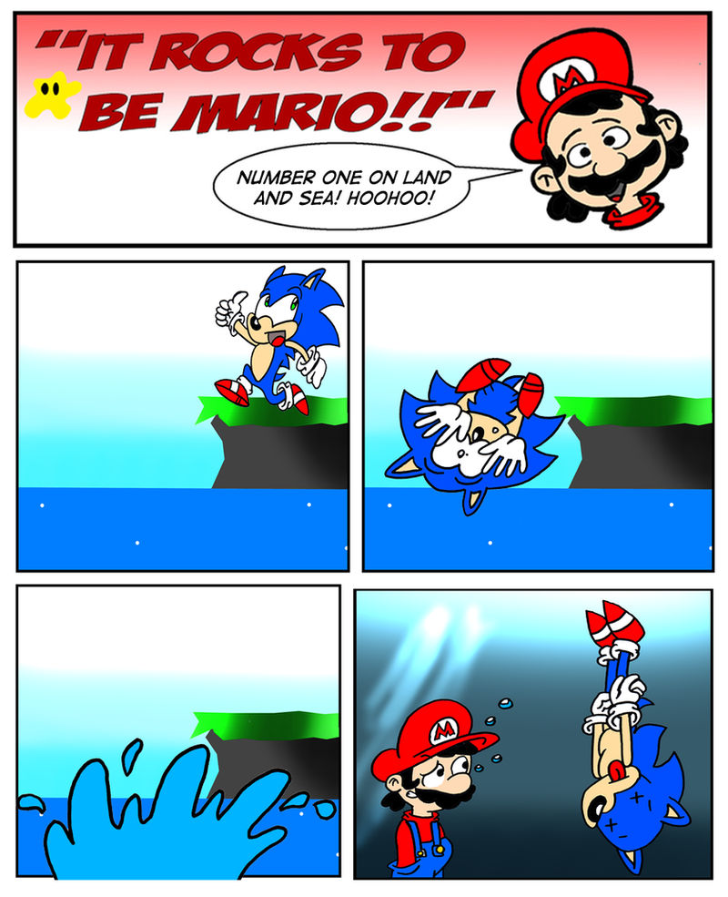 It Rocks to be Mario: Swimming