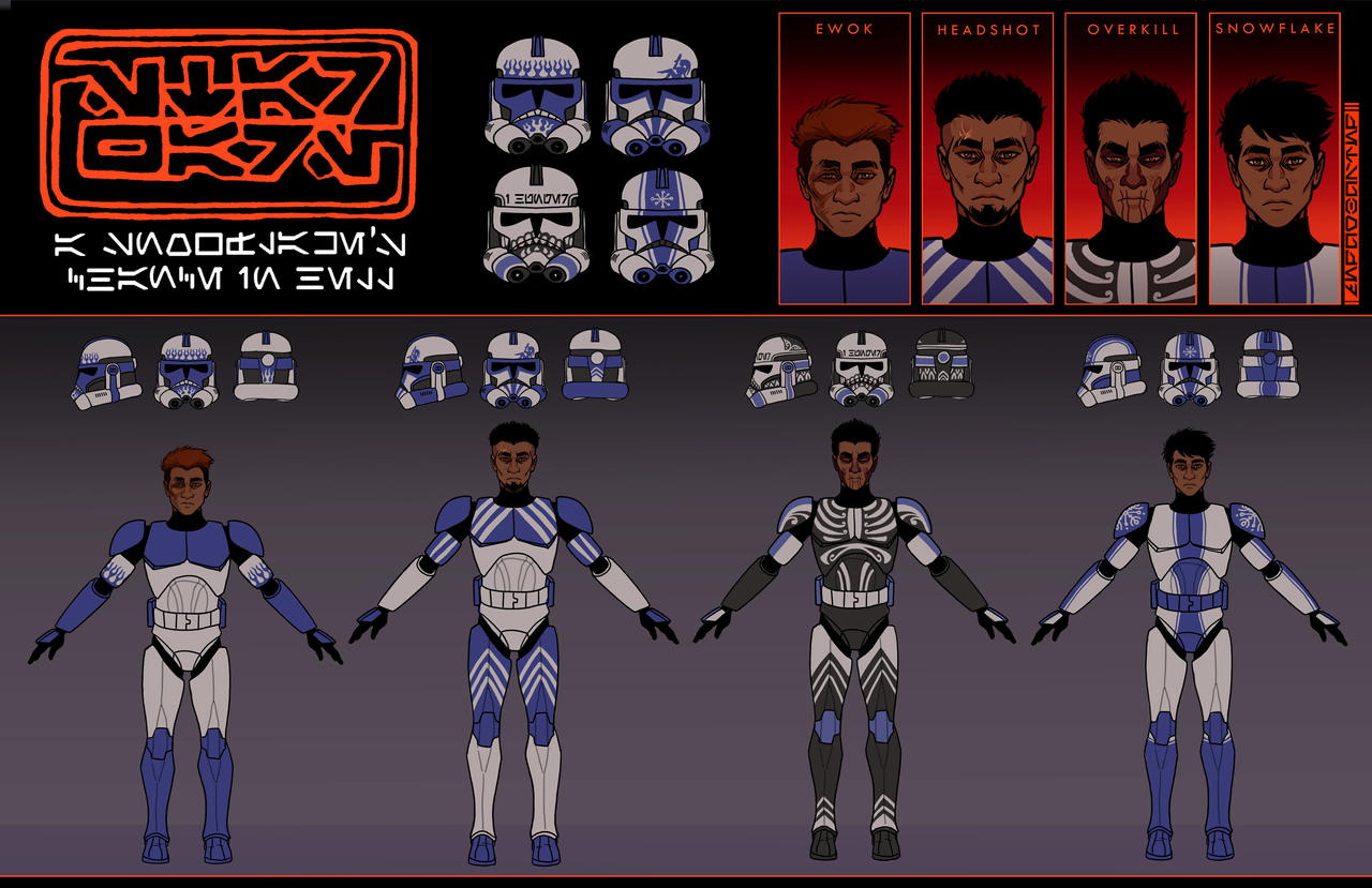 Swt Character SWTCW: MAIN SQUAD CONCEPT SHEET by ZetsubouZed on DeviantArt