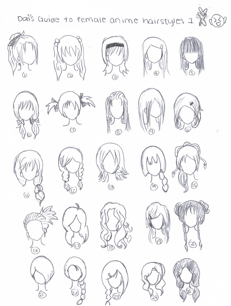 Female anime hairstyles
