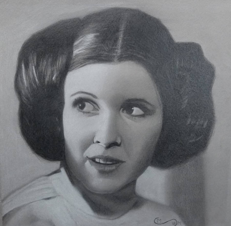 Princess Leia Drawing by Mgmmedaglia on DeviantArt