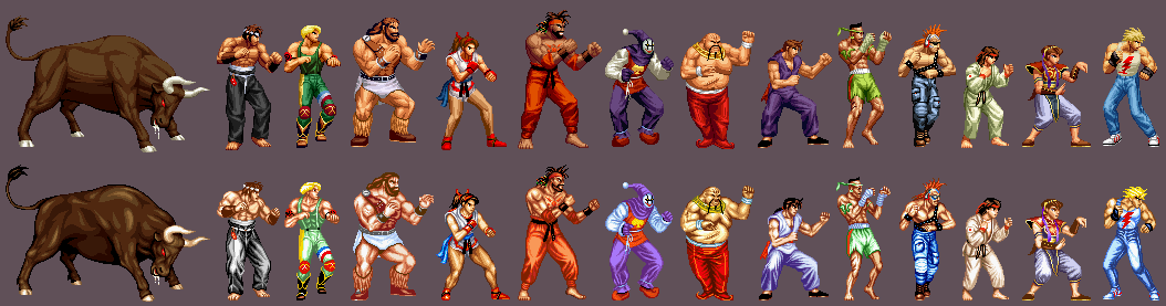 Street Fighter 1 Sprites by dollarcube on DeviantArt