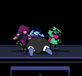 Deltarune Custom Animation 13 - JOJO beatdown