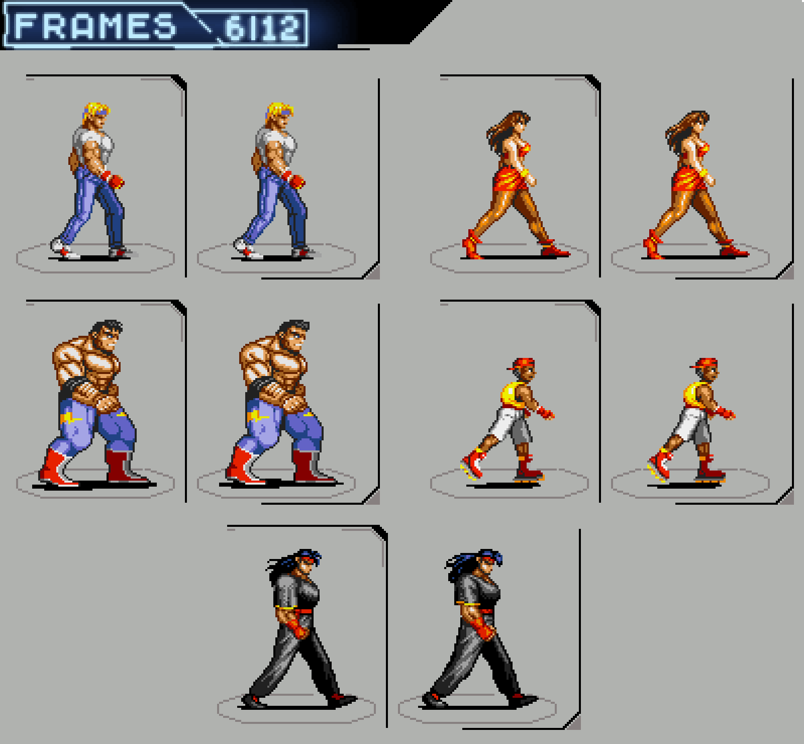 Streets Of Rage 2 Smooth Walk Animation by DOA687 on DeviantArt