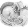 Drawing baby girl