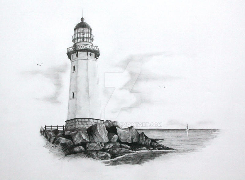 Lighthouse drawing