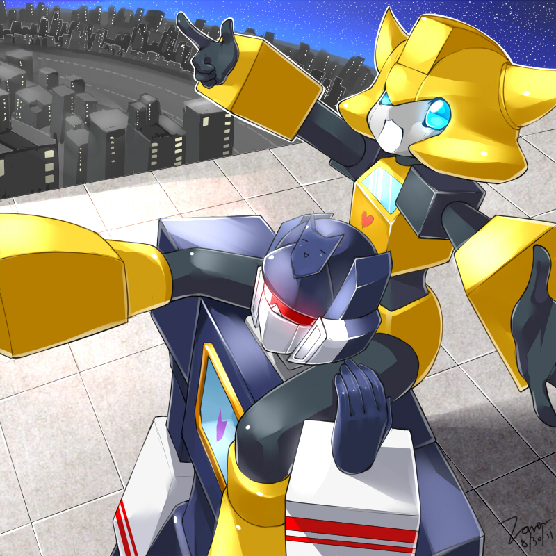 Soundwave and Little Bee by M-Zoner on DeviantArt