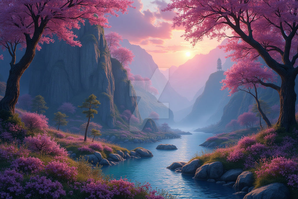 Fantasy Springtime Spring in a fantasy world by SpookyMoopsy on DeviantArt