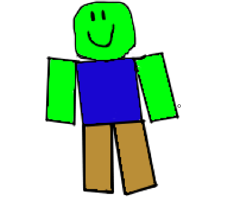 EASY How to Draw ROBLOX Noob 