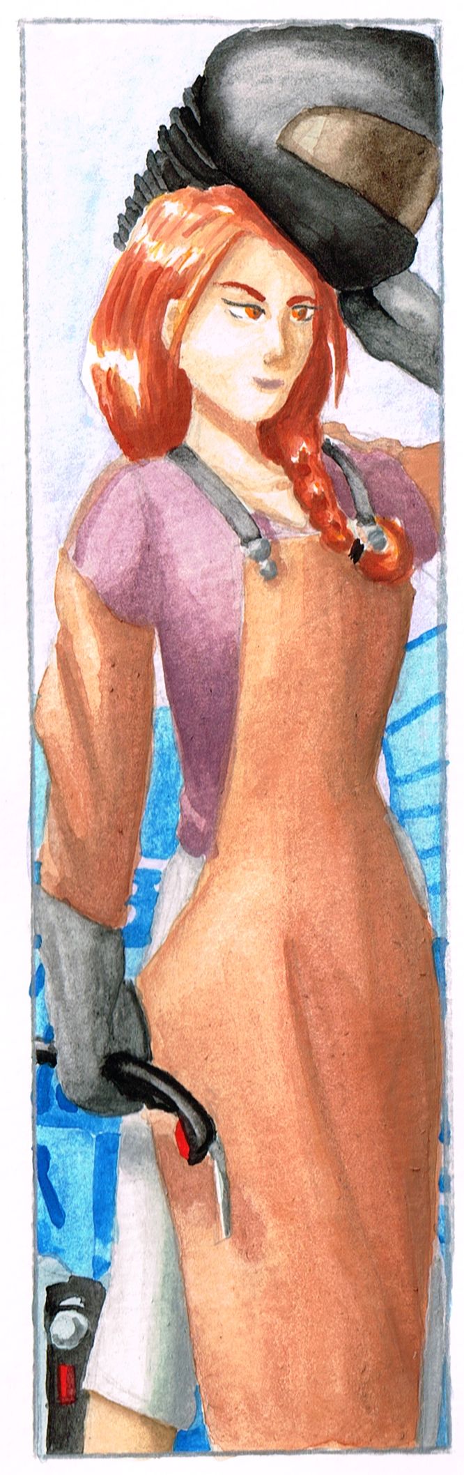 Cold-beige-lipstick mechanic Autumn Sundahl by Akaszik