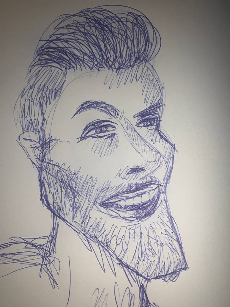 Straight up Chad face sketch by Ahr0w on DeviantArt