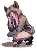 wolf fur