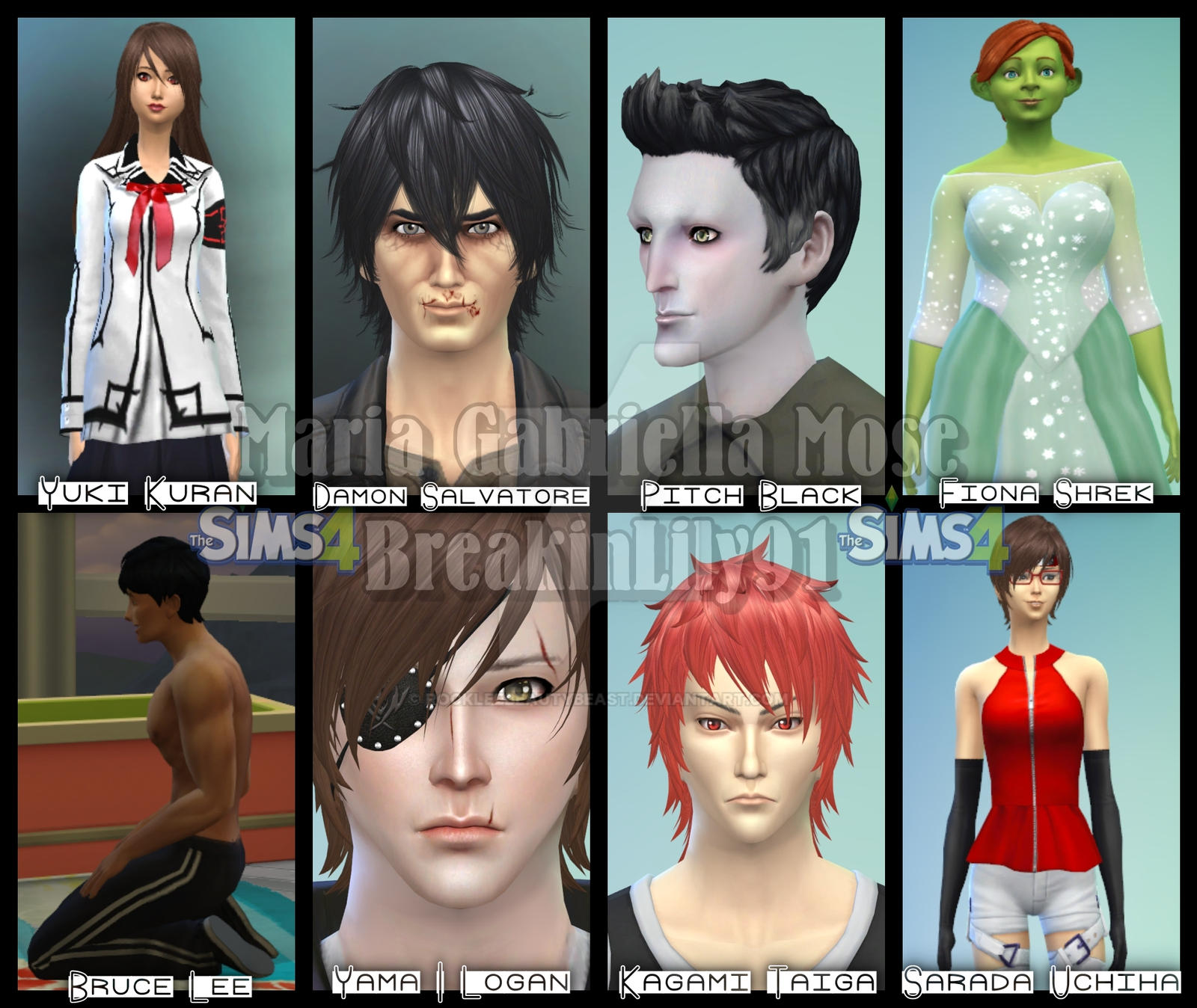 The Sims 4|Famous|Anime|Cartoon|Movie|Characters by RockLeeBeautyBeast ...